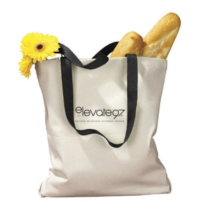 BAGedge Canvas Tote with Contrasting Handle